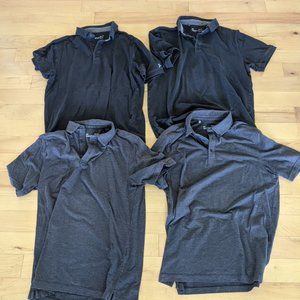 4 Under Armour Mens Charged Cotton Polo Shirts